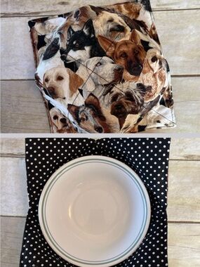 Microwave /Ice Cream Bowl Cozy Dog Lover Animal Lover Cotton Bowl